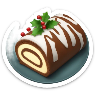 Une bûche de Noël au tiramisu sticker