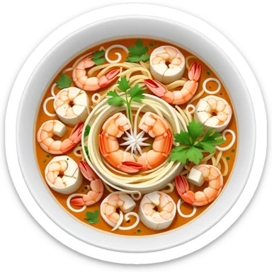Laksa noodles from Malaysia sticker
