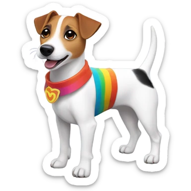 Jack Russel in a Yota costume sticker