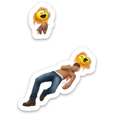 My ex boyfriend falling sticker