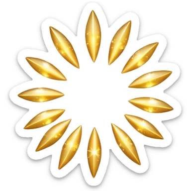 Cluster of radiant golden sparkles floating in mid‑air, soft bokeh, magical glow, dark blurred background, high resolution sticker