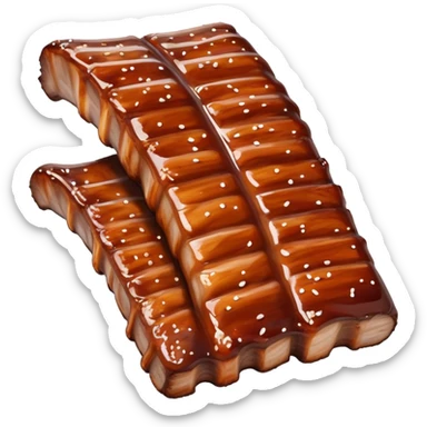 baby back spare ribs  sticker