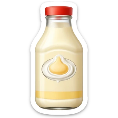 Glass Bottle of Mayonnaise sticker