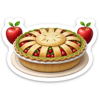 🍎🍏🥧 Fresh apples and homemade pie vibes sticker