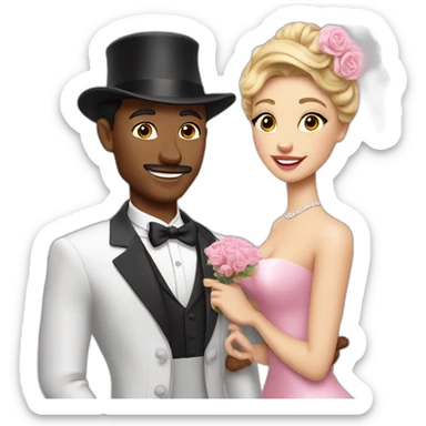 Louie smith and the pink panther get married sticker