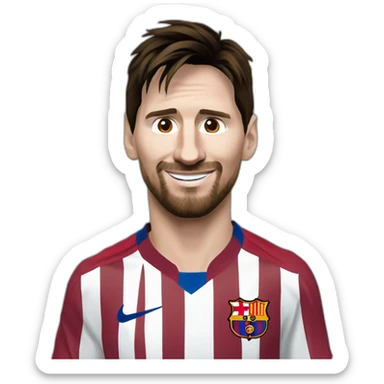 Lionel Messi a quatre patte sticker