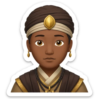 BC 1500's Asian male sticker