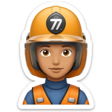 create a player character with an ind70 helmet from the game Arena Breakout sticker