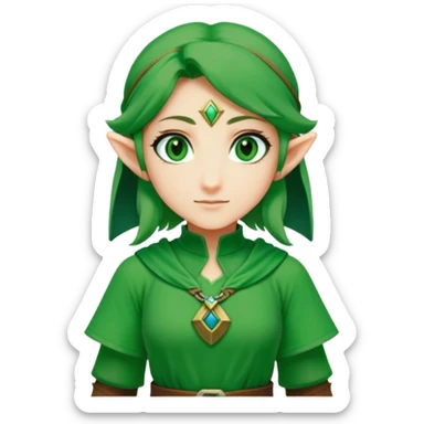 Saria Zelda ocarina of time  sticker