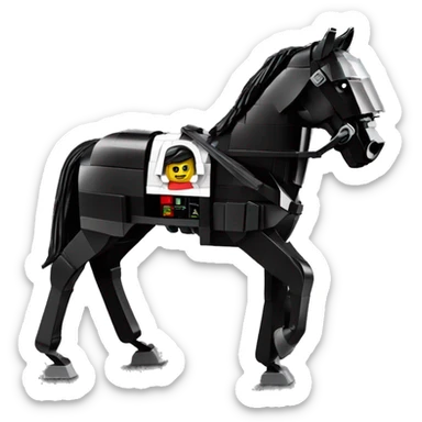 Lego horse racing Darth Vader’s horse  sticker