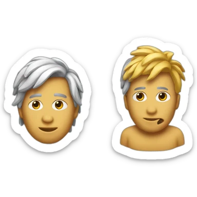 Pollo con un secador de pelo sticker