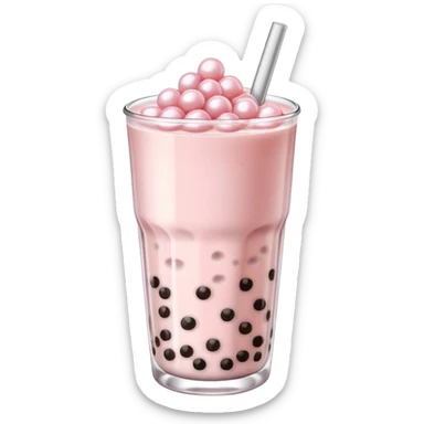 Light Pink Boba Tea sticker