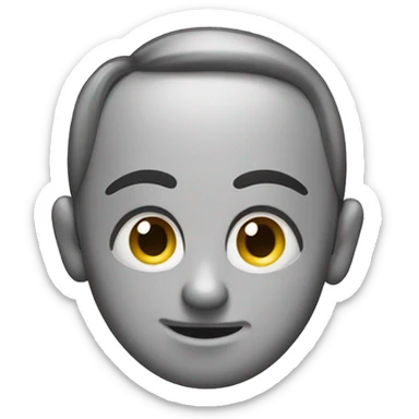 Eyes rolled back head spinning. sticker