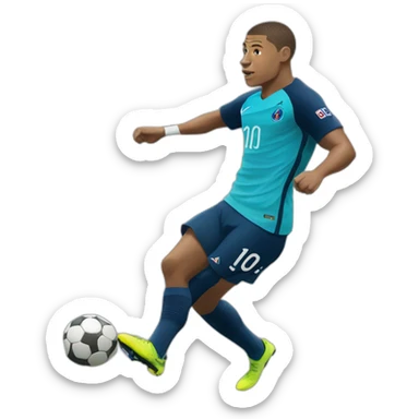 Mbappé sur un char sticker