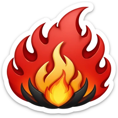 Make emojis for a server called crimson fire dominion on discord sticker