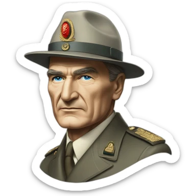Mustafa Kemal Atatürk blue eyes Marshall sticker
