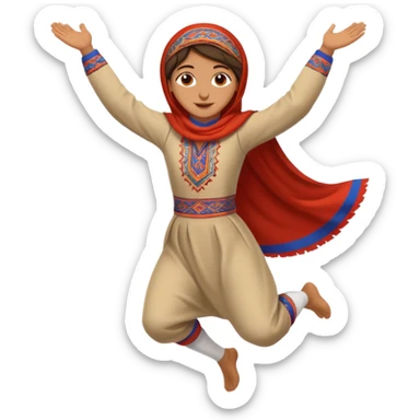 Jump armenian sticker