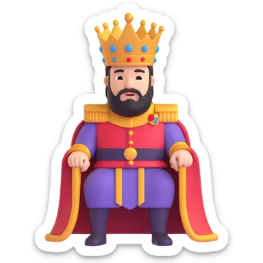 The sinister king sticker