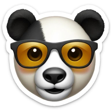 sunglass panda sticker