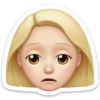 turn me into a sad face  sticker