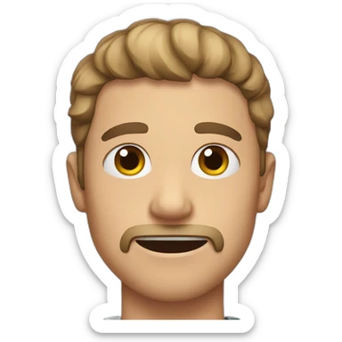 guy with a bruise sticker