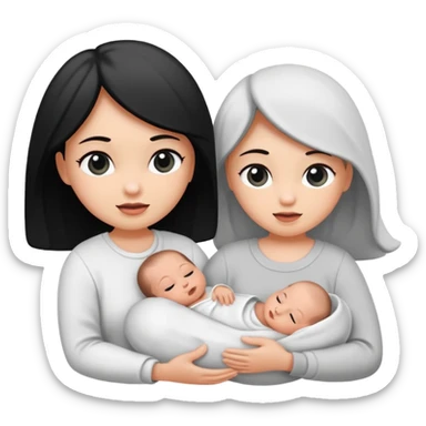Newborn B&W with female sticker