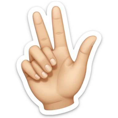 I want an emoji that looks like these👌🏻🤏🏻but i want that the the middle vinger touches the tumb and the other vingers dont. Can you do the Oke sign but than with de middle vinger sticker