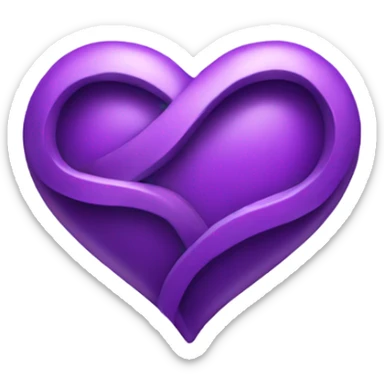 Purple Heart infinity symbol  sticker
