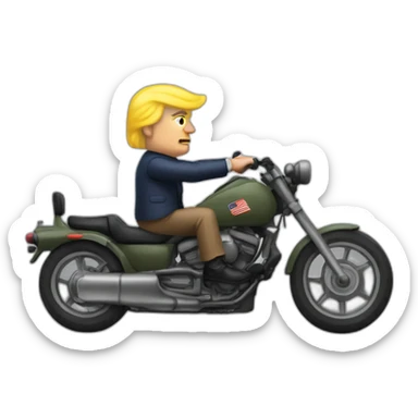 Trump sur un char d'assaut sticker