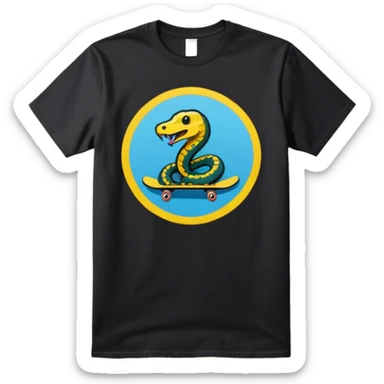 t-shirt-that-says-snakepit-skatepark sticker