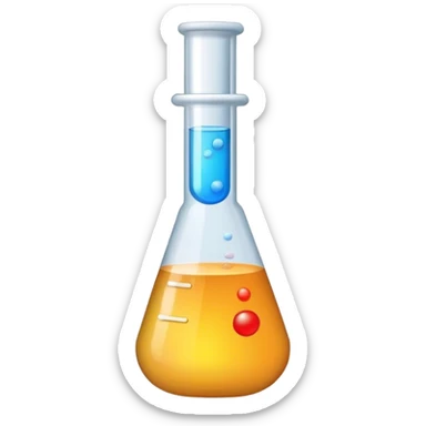 Chemistry test tube sticker