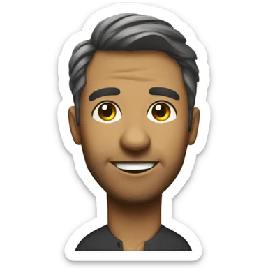 Draw me a hotel reception character sticker