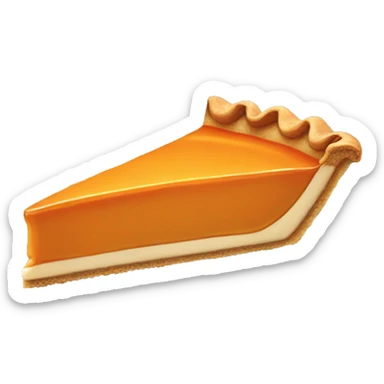 Pumpkin pie slice sticker