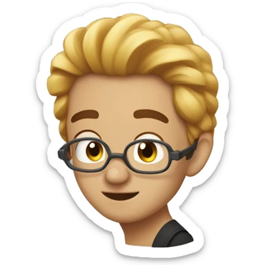 sai dinleyen bir kiz sticker