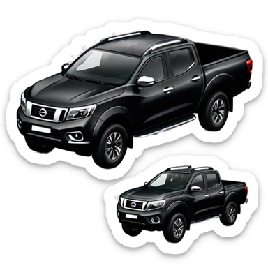 black nissan navara np300 sticker