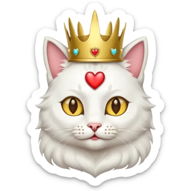 Give me a random emoji  to make the popular emoji cats   it has to have horns like the hearts have to be the ears, but give me a accessory ideas, give me some emoji accessory I dirt that could help sticker
