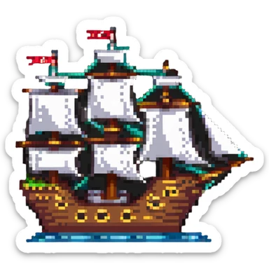 pirate ship sticker