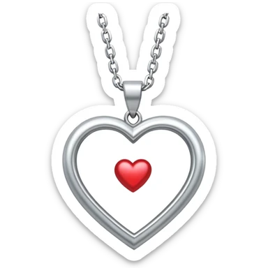 pendant with a meaningful symbol like a heart or infinity sign on a delicate chain sticker
