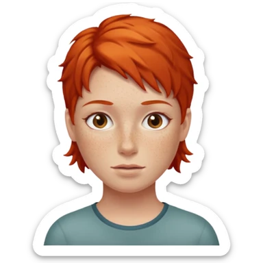 lol red headed sticker