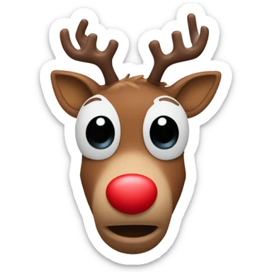 Rudolph  the red nosed reindeer  sticker
