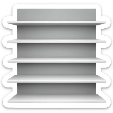 wall shelves vector, make the background white sticker