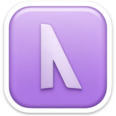 Netflix aesthetic "N" logo in pastel purple sticker