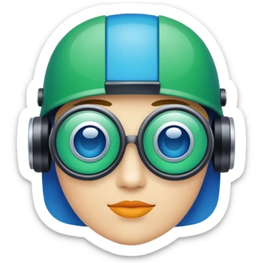 Minimalistic App Icon for AI Agent sticker