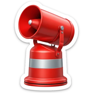 red alert siren sticker