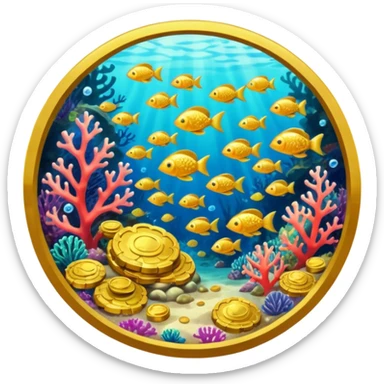 Coral Reef Treasure sticker