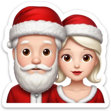 Mr. and Mrs. Clause sticker