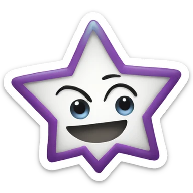 star shape  sticker