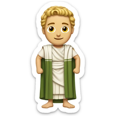 Scott McCarthy wearing a toga  sticker