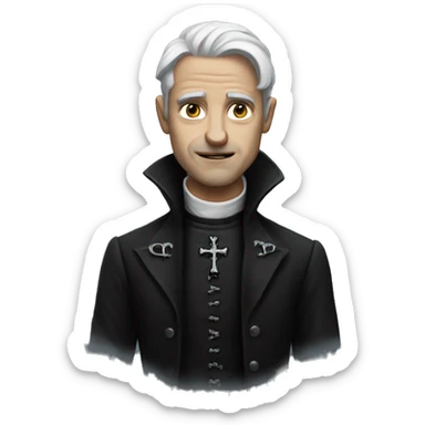 Gothic man with hope sticker