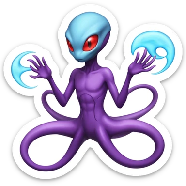 Ghastly-Haunter-Darkrai-Deoxys-Mewtwo-alien-hybrid-species sticker